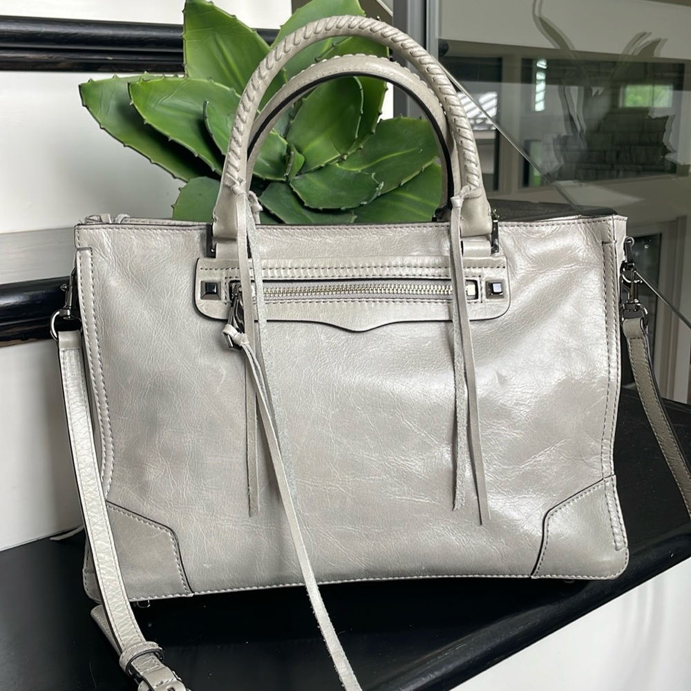 Rebecca Minkoff, genuine leather Crossbody shoulder tote handbag purse, like new